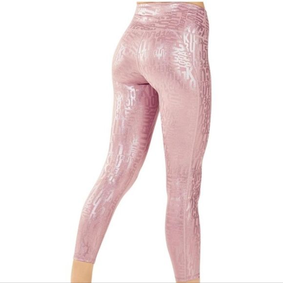 Fabletics Define High-waisted Powerhold Kick Butt Rosebloom Activewear leggings - Picture 1 of 10